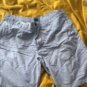 Izod Gray Flat Front Shorts Lightweight Casual Wear